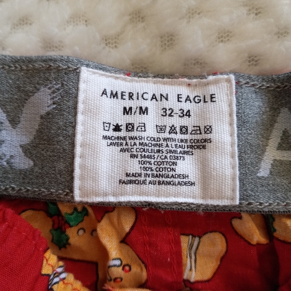 American Eagle Holiday Boxers Men's Sz M. 100% Cotton. - Picture 4 of 4